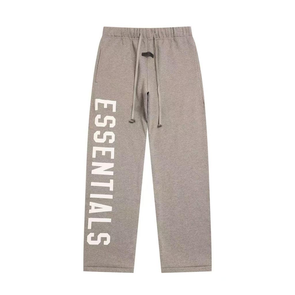 Pantaloni de trening unisex ESSENTIALS la modă cu imprimeu cu litere - Pantaloni lungi casual largi Streetwear