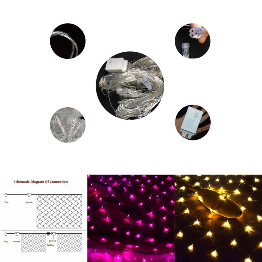 Enchanting Net Mesh Christmas Fairy String Lights 200led For Magical Holiday Decor