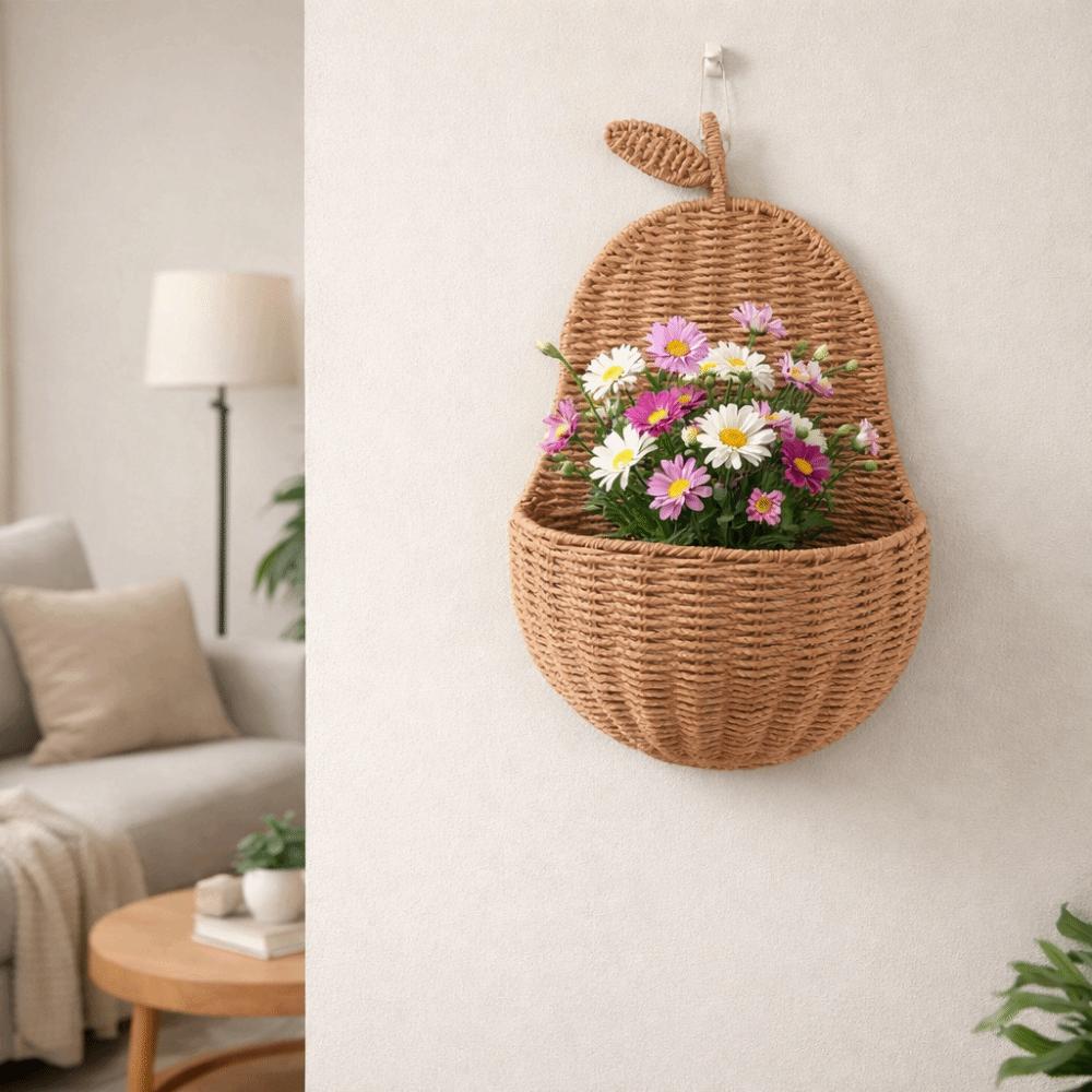 Cesto Portaoggetti Decorativo in Rattan Sintetico Cesto Portaoggetti Fatto a Mano per la Spesa Stanza del Bambino