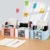 VitalBloom Desk Organizer, Tabletop Storage, No Assembly Required, Pen Holder, Drawer, Remote Control Rack, Multifunctional Storage, Stationery