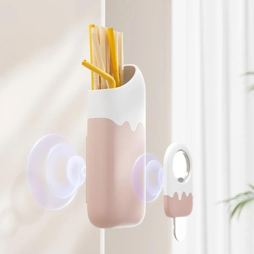 Large Capacity Wall-mounted Storage Box Wall-mounted Refrigerator Side Straw Container  Gift Idea
