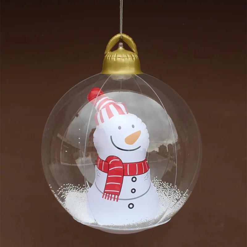 PVC Inflatable Christmas Balls  Giant Light Up Xmas Tree Decorations Outdoor Holiday Yard Lawn Christmas Decoration