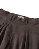 Kalagteo Herringbone Pleat Pants / Maroon