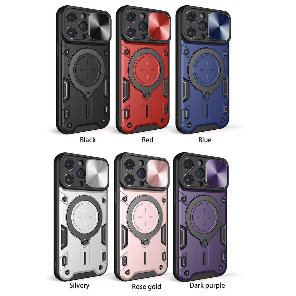 360° rotace s magnetickým kroužkem, stojánek, ochrana objektivu, pancéřové pouzdro pro iPhone 15 14Plus 13 12 11Pro Max pro Samsung S24 S23 S22 S21 S20 Ultra Plus A05 A14 A54