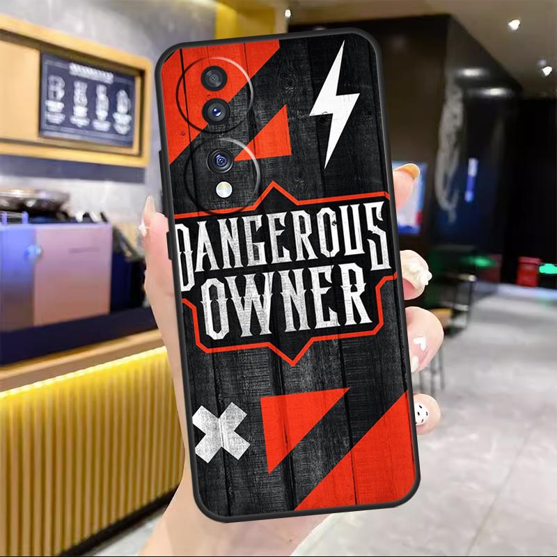 Warning Angry Danger Owner For Honor Magic 8 7 6 Pro Case For Honor 200 400 50 70 90 Lite X8c X8b X9a X9b X9c X9d Win RT