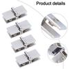 4pcs Shower Glass Door Hinges 180 Degree Double Sided Glass Door Clamp Hinges Adjustable 5mm - 8mm Glass Furniture Hinges