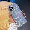 Round Happy Face Transparent Phone Case For iPhone 11 Cases iPhone 15 16 Pro 12 13 14 Pro Max Mini XR XS X 7 8 Plus SE2022 Cover