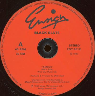12inch Record BLACK SLATE  Amigo ENY4212 Ensign 1980 UK Reggae Ska  Dub Used