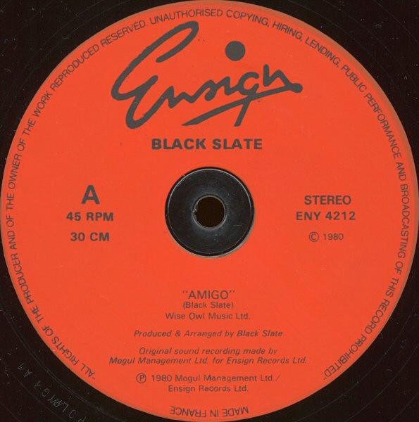 

12inch Record BLACK SLATE - Amigo ENY4212 Ensign 1980 UK Reggae, Ska & Dub Used