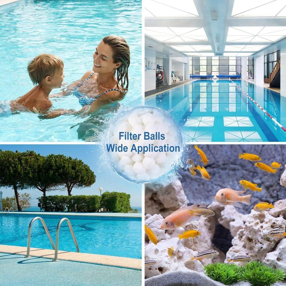 Swimming Pool Filter Cleaning Balls 200/500/700g Sewage Treatment Water Purification Environmentally Friendly Fiber Filter Balls