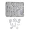 Silicone Crafting Mold Moon and Star Pendant Making Molds Silicone Crafting Supply Eid Theme for Jewelry and Home Decors