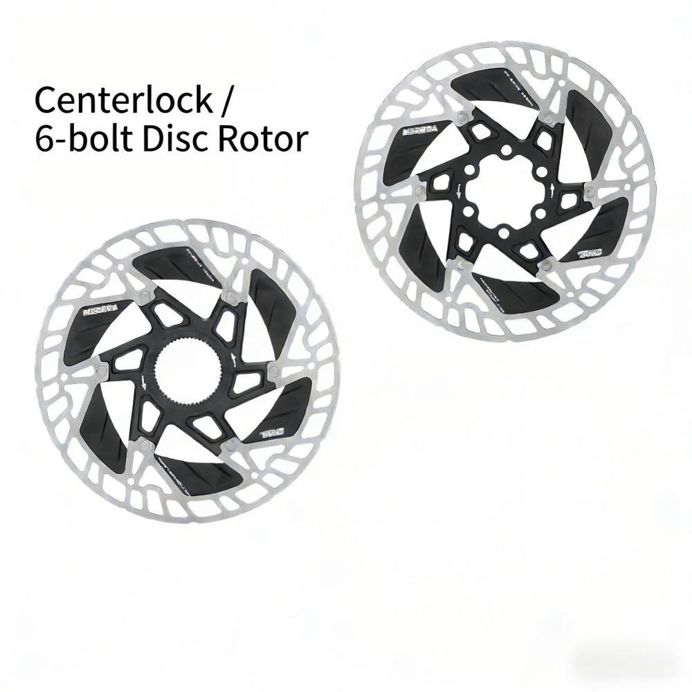 Floating Heat-Dissipating Brake Rotors for Road & Mountain Bikes, 6-Bolt & Center-Lock Discs