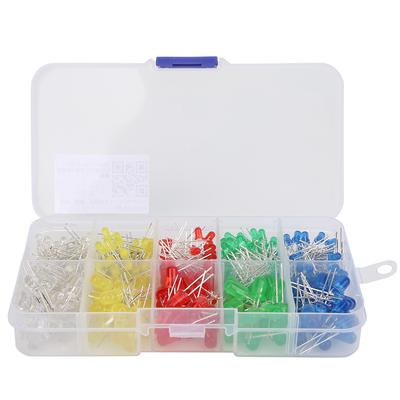 300 Stück 3mm 5mm LED Leuchtdioden Set Gelb Grün Blau Rot Weiß