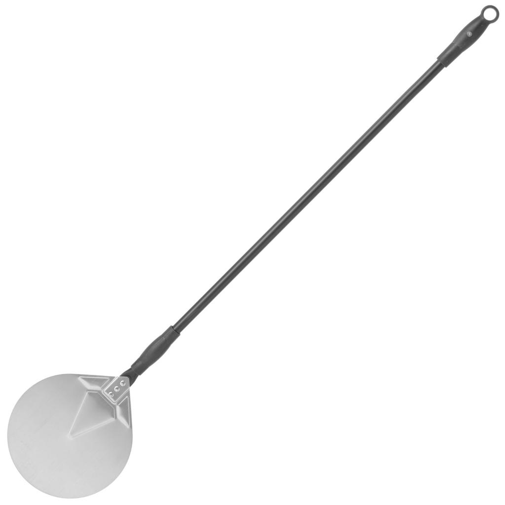 Pizza Shovel with Movable Handle, Round, Stainless Steel, Diameter 230 Mm, Length 1200 Mm, Hendi 617182
