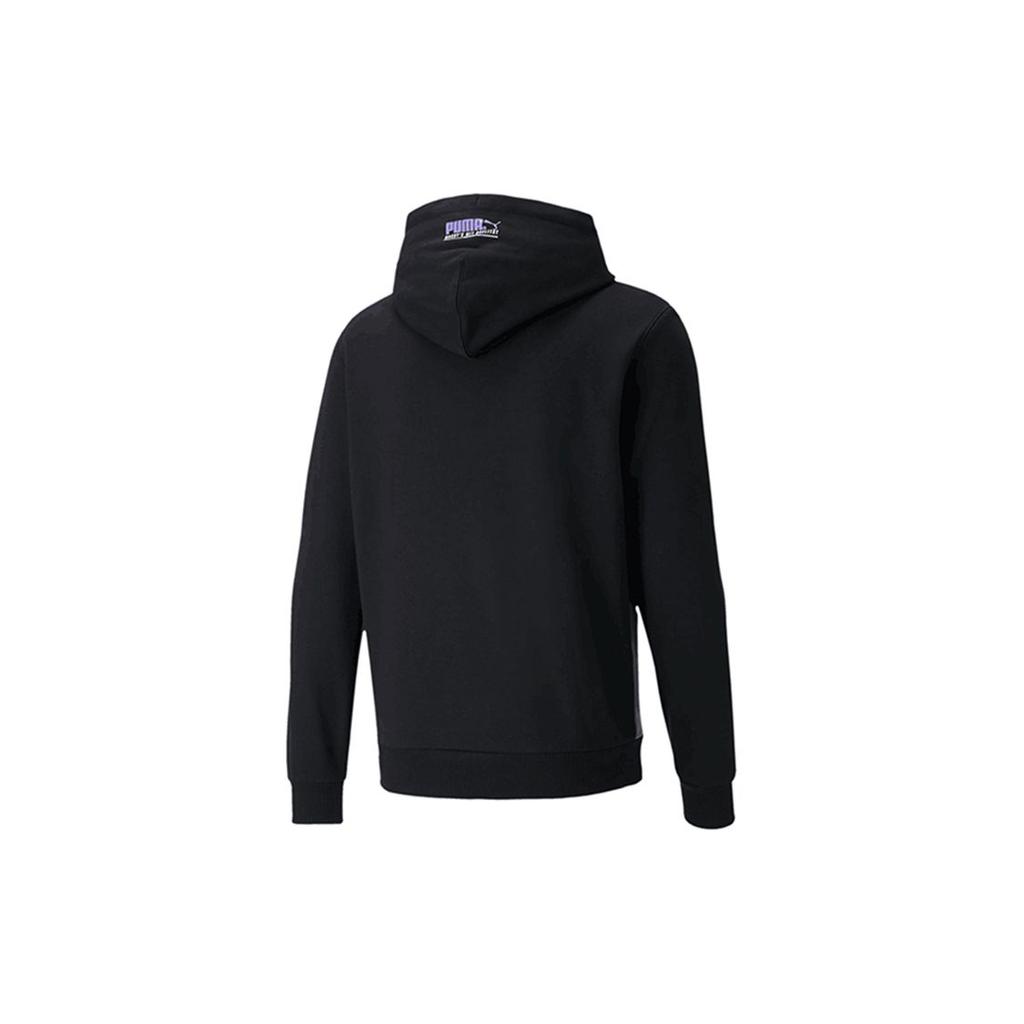 Puma Colorblock Logo Print Pullover Hoodie Men Hoodie Black 599279-51