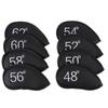 8PCS Wedge Irons Club Head Cover PU Leather Club Iron Headcover 48° 50° 52° 54° 56° 58° 60° 62° Loop