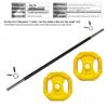 Brangdy Adjustable Coated Barbell Set