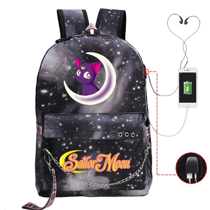 Campus Sweet Xiaoqing Surrounding Animation School Bag Girls Students Light Casual Backpack