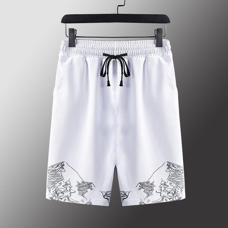 Men s Lightweight Ice Silk Stretch Shorts - Casual, Fitness, and Plus Size Options M