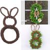 Natural Rattan Wreath Frame Dispaly For DIY Projects Rustic Style Vine Hoop For Front Door Or Wall Decoration