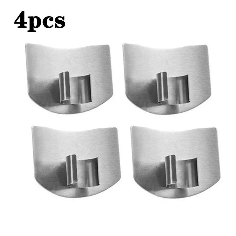 4-1pcs Kitchen Tool Accessories Stainless Steel Finger Guard Safety Cut Vegetables Hand Guard Kitchen Tool Finger Protector Tool