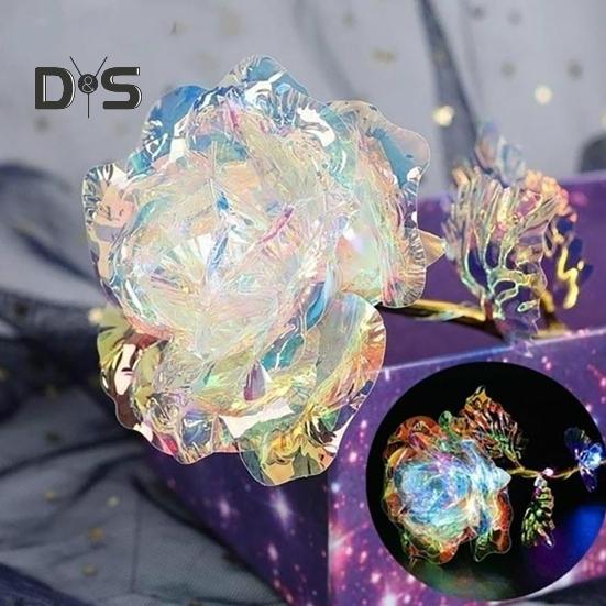 

Симулятор Роза Бессмертные Валентинки Букет Золотая Фольга Юбилейный Фестиваль Светодиодный Цветок