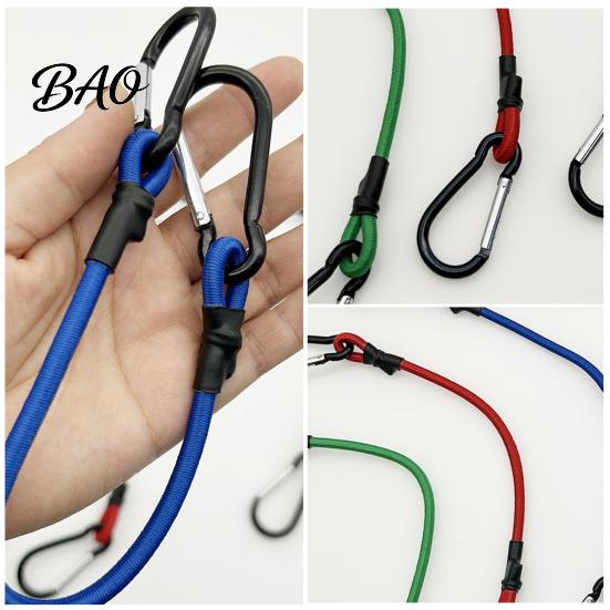 Outdoor Gear Fastening Straps Bungee Cord with Metal Hooks, Elastic Rope Durable Secure Heavy Duty Cords Hooks Strap, Flexible Strap for Camping Tents