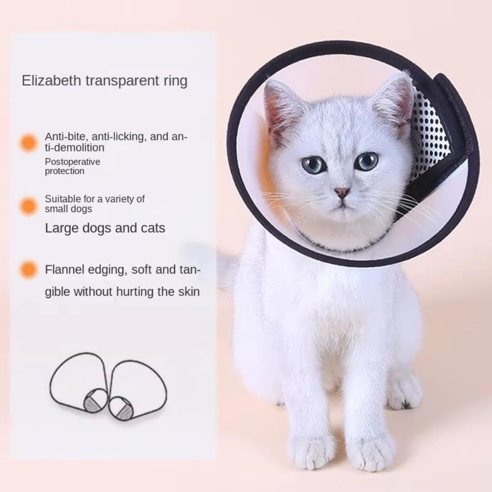 Adjustable Pet Protective Collar Anti-Lick Elizabethan Cone Soft Beauty Cover  Pet Supplies