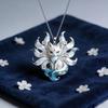 Nine-tailed Fox Enamel Pendant 1/3Pcs Multifunctional Necklace Phone Bag Charm Cute Jewelry for Friends Daily Gifts