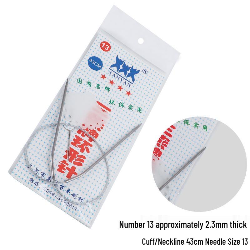 Sanyan Stainless Steel Circular Knitting and Crochet Needles Set