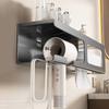 Rustproof Hair Dryer Holder Wall Mounted Toilet Paper Holder Bathroom Tissue Holder  Bathroom Use