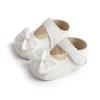 Reflective Baby Pre-Walking Shoes for 0-1 Year Olds - Bow Knot, Soft Sole, Non-Slip, Breathable.