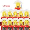 11pcs Medieval Dragon Knights Heavy Armor Bricks Assemble Action Figures Accessories Model