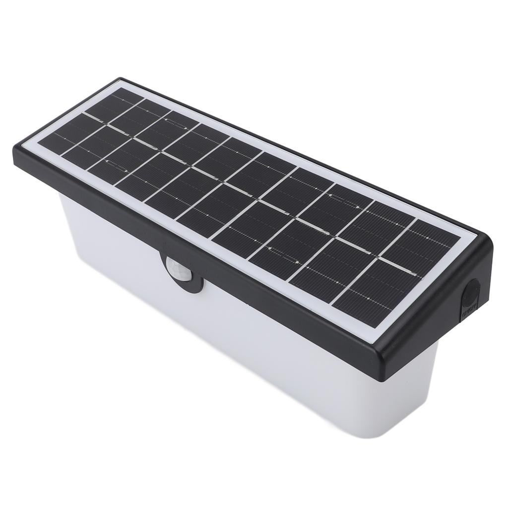 Solar Wall Light IP65 Waterproof Motion Sensing 3 Modes Outdoor LED Wall Lamp for Garden Garage