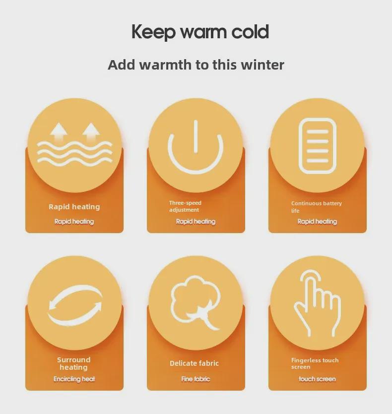 Smart Heated Half-Finger Gloves for Office, Gaming, Riding, and Motorcycling