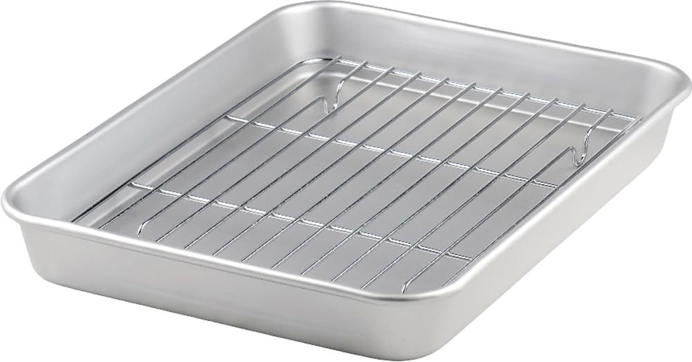 

Taniguchi Metal Lightweight and Baking Tray Set with x Made in Perfect for Deep and Tempura Easy-to-Use Rin, 27.8 21.3 cm, No. 4, Japan, Prepping,