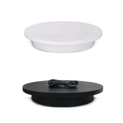 360 Degree Electric Rotating Photography Rotating Turntable Display Stand for Jewelry Product Display 3D Scan Pan with PVC
