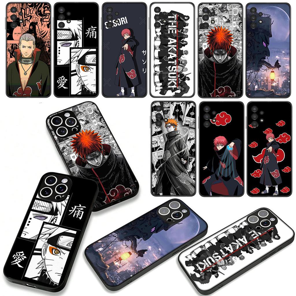 Phone Cover for Xiaomi Redmi 15C 15 A4 A5 9A 9T 10A 10C 9C NFC Note 11 9 10 Pro 8TCase Sasori Pain Akatsuki Narutos Casing