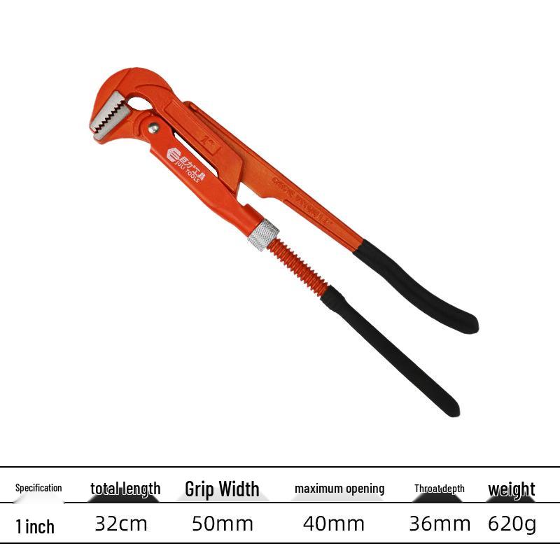 

Juli Tools Heavy-Duty Eagle Beak Pipe Wrench with Large Opening Throat and Double Handles for Plumbing