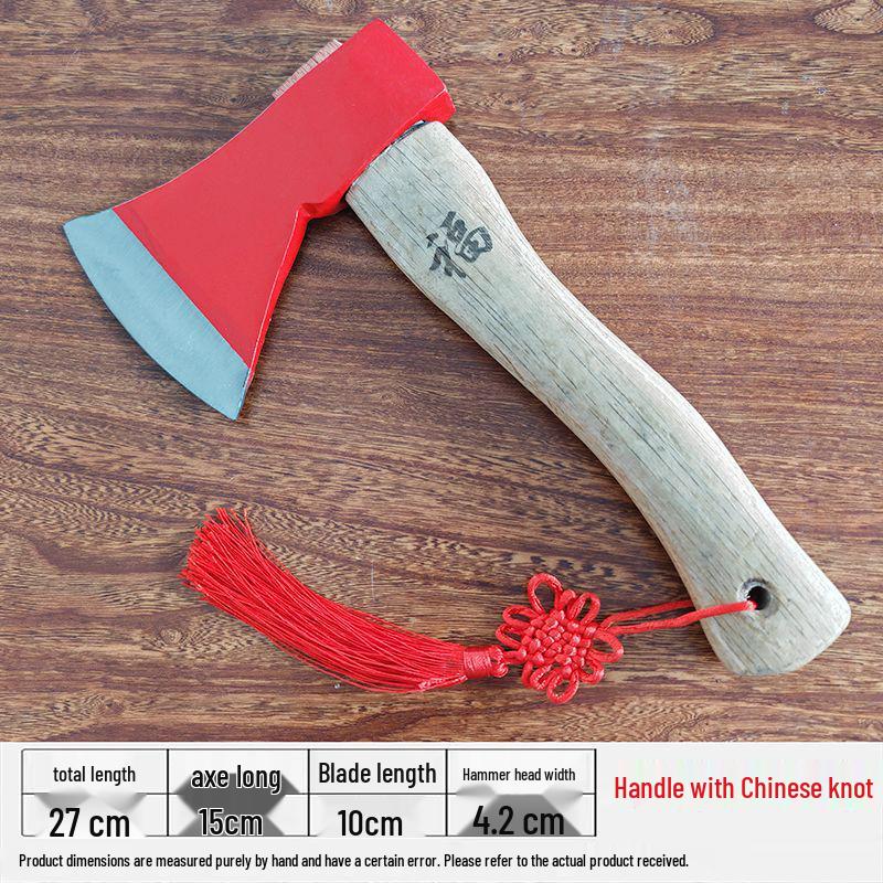 Axe Splitting Wood Axe - Hand Forged Steel Cleaver for Outdoor Woodworking, Firefighting, & Mountain Adventures