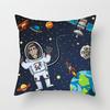 Cartoon Astronaut Rocket Spaceship Sofa Home Bedroom Decoration Pillowcase Kids Room Space Theme Cushion Cover