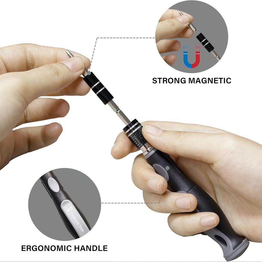 Magnetic Screwdriver Set with Case - 30 Bits Precision Repair Tool Kit,Screwdriver Tool for Watch, Phones, Laptop for Men & DIY Enthusiasts
