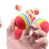3 Stück Haustier Regenbogenball Katze Schaumstoffspielzeug Baumwollball Hund Molar Bunter Spielball Haustierbedarf Hundespielzeug Katzenspielzeug Interaktiv