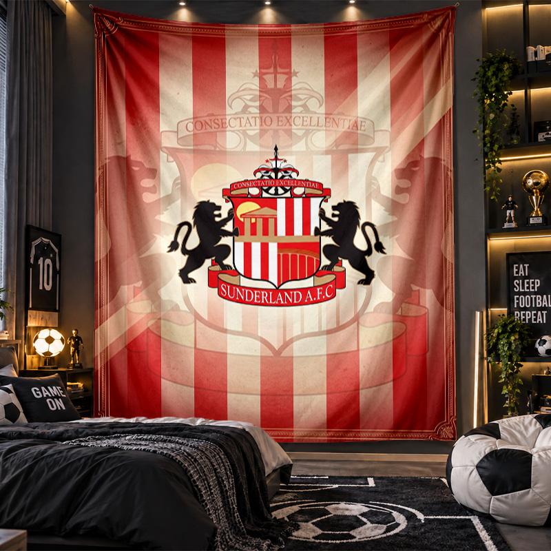 Wall Hanging Tapestry Sunderland Print Cloth for Living Room Bedroom Home Decor
