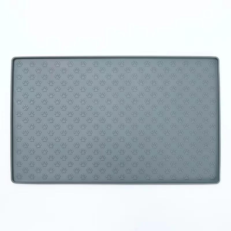 Pet Placemat Cat Dog Drinking Feeding Placemat Feeder Mats Cat Feed Mat Dog Food bowl Mat Silicone Waterproof Pet Bowl Pad