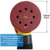 10PCS 5 Inch 8 Hole Sanding Discs Hook and Loop Adhesive Sandpaper 125MM for Random Orbital Sander 40-3000 Grits Abrasive Sheets