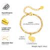Simple Tiny Charm Anklets for Baby Kids, Anti Allergy Stainless Steel Ankle Bracelets Foot Chain Jewelry for Girl Boy Child Gift