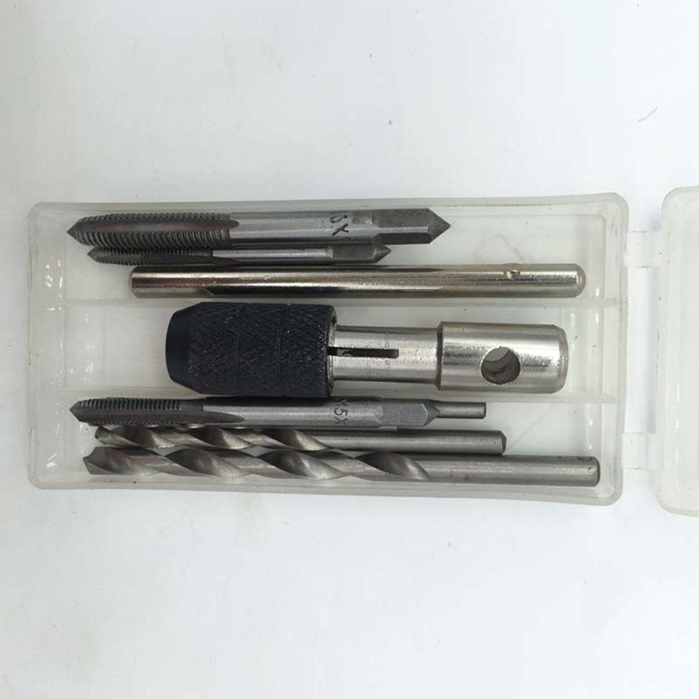 9PCS Exquisite Screw Tap Drill Bit Practical Tools Set
