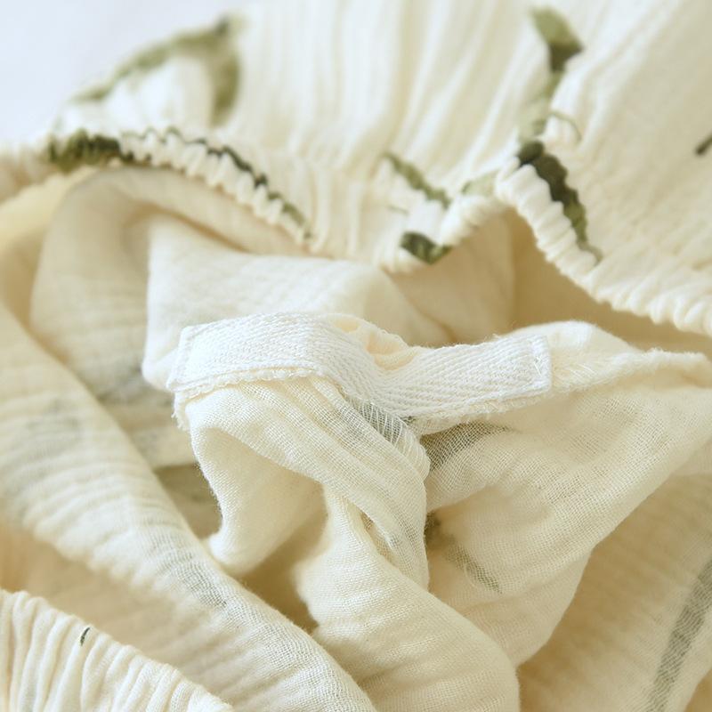 New Spring and Autumn Women's Pajama Set  100% Cotton Long Sleeved Pants Two Piece  Cute and Comfortable