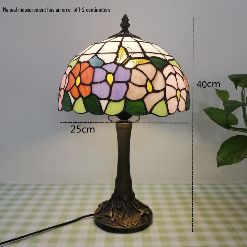 Tiffany Style Desk Lamp for Bedroom, Living Room, or Children's Room Night Light
